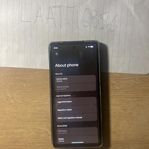 Google Pixel 6a - Unlocked, Charcoal, 128 GB, 6 GB, GX7AS