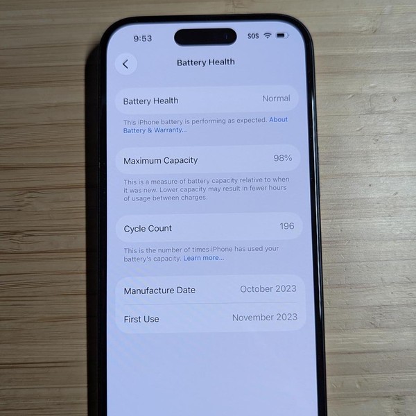 Apple iPhone 15 - Unlocked, 128 GB, Black, A2846