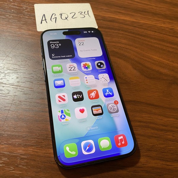 Apple iPhone 15 Pro - Unlocked, 256 GB, Blue, A2848