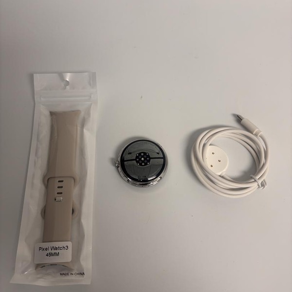 Google Pixel Watch 3 - Unlocked, Silver, 41mm, LTE