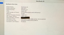 Good
													MacBook Air 2025 (M4) - 13" - Apple M4, Sky Blue, 256 GB, 16 GB, photo 2 of 21