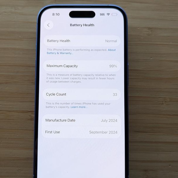 Apple iPhone 16 - AT&T, 128 GB, Ultramarine, A3081