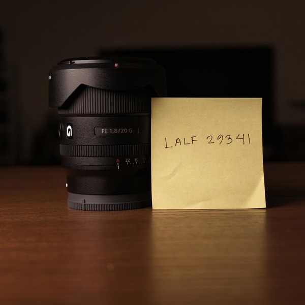 Sony FE 20mm f1.8 G