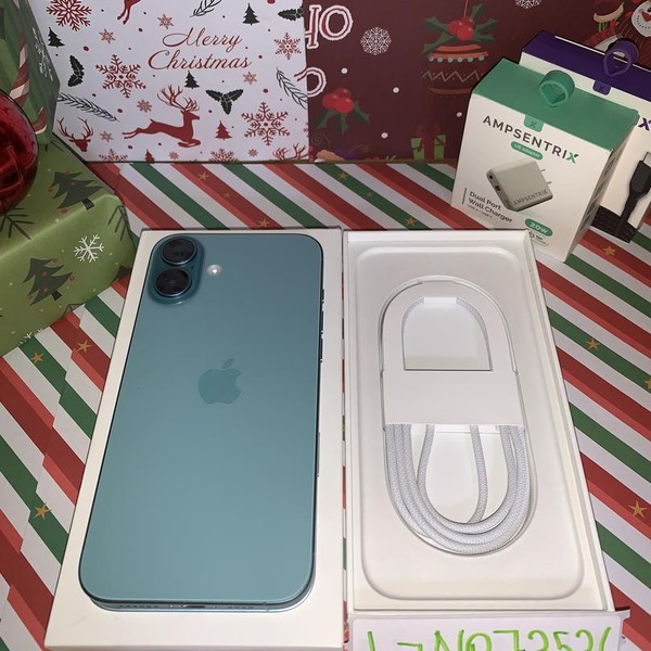 Apple iPhone 16 Plus - Unlocked, 256 GB, Teal, A3082