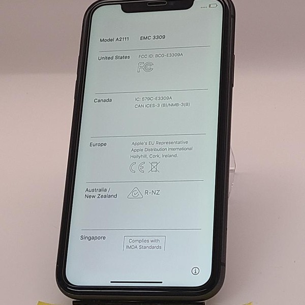 Apple iPhone 11 - Unlocked, 64 GB, Black, A2111