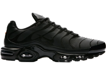 Nike Air Max Plus Triple Black Leather for sale
