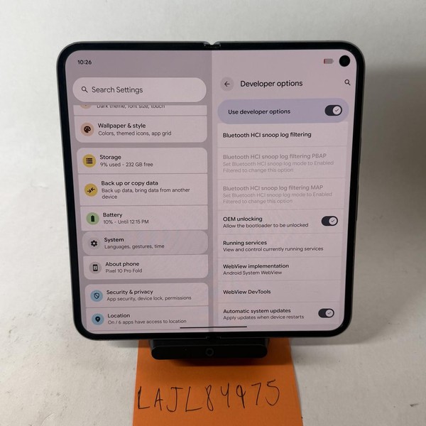 Google Pixel 10 Pro Fold - Unlocked, 256 GB, Moonstone, GU0NP