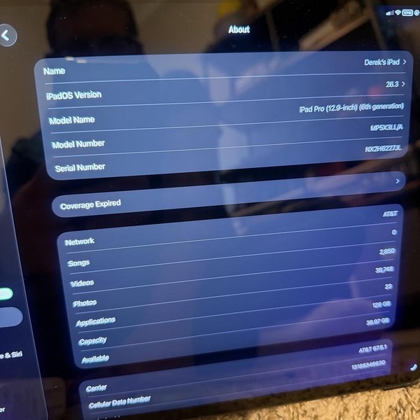 Apple iPad Pro 12.9 inch 6th Gen 2022 - Unlocked, 128 GB, Gray