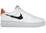  Nike Air Force 1 Low '07 Glitch Swoosh White Orange