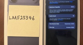 Mint
													Apple iPhone 17 Pro Max - Unlocked, Deep Blue, 256 GB, A3257, photo 1 of 6