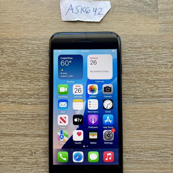 Apple iPhone SE 3rd Gen 2022 - Unlocked, Midnight, 128 GB, A2595