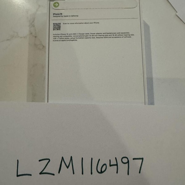 Apple iPhone 16 - Verizon, 512 GB, Ultramarine, A3081