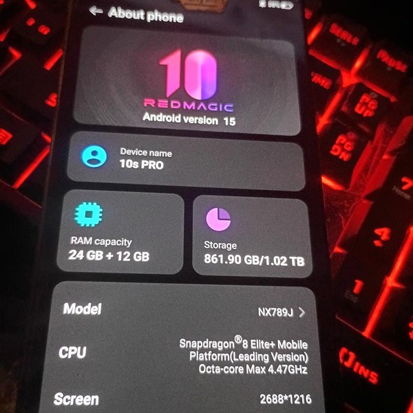 REDMAGIC 10S Pro - Unlocked, 1 TB, Dusk, 24 GB