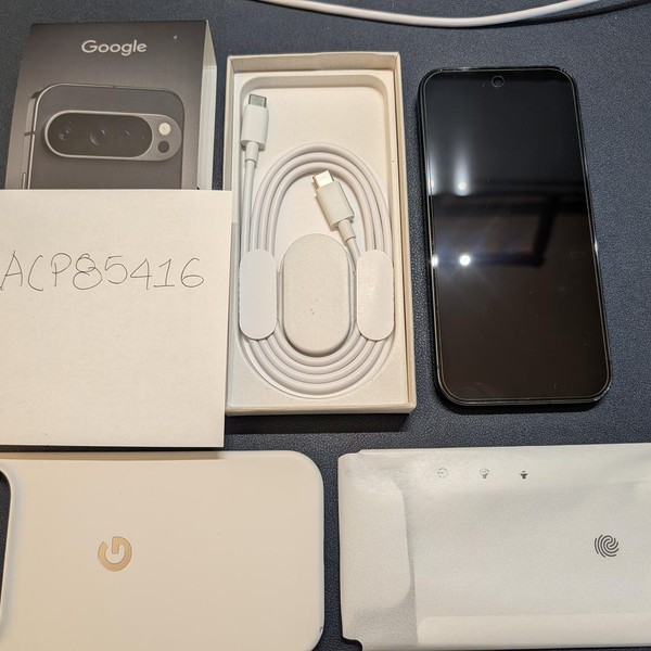 Google Pixel 9 Pro - Unlocked, 128 GB, Obsidian, 16 GB, GR83Y