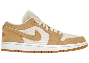 Jordan 1 Low SE Twine Orange Quartz Corduroy (Women's) for sale