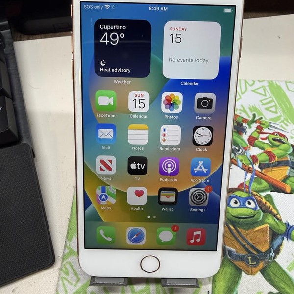 Apple iPhone 8 Plus - Unlocked, 64 GB, Gold, A1897, GSM