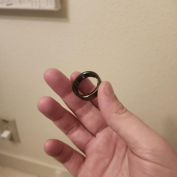 Oura Ring Gen 3 - Black, Size 12, Heritage