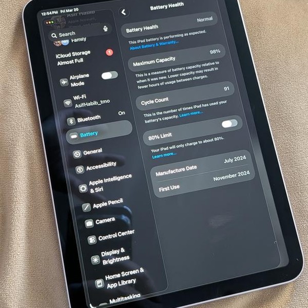 Apple iPad Mini 7th Gen - Wi-Fi, 128 GB, Purple, A2993