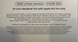 New
													MacBook Pro Late 2023 (M3) - 16" - Apple M3 Pro 12-core, Black, 512 GB, 18 GB, 18-core GPU, photo 2 of 3