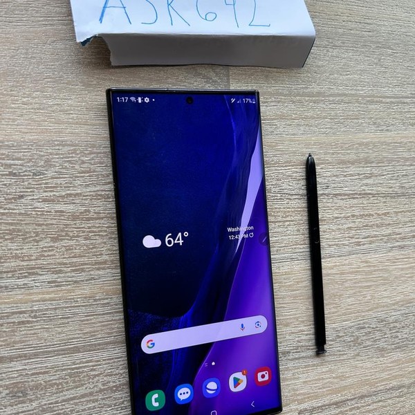 Samsung Galaxy Note 20 Ultra 5G - Verizon, 128 GB, Mystic Black, 12 GB, SM-N986U