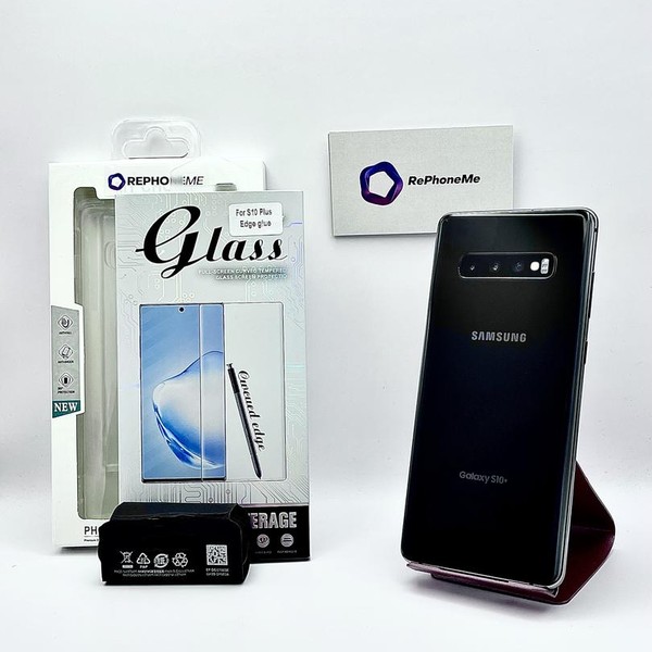 Samsung Galaxy S10 Plus - Unlocked, 128 GB, Black, 8 GB, SM-G975U1