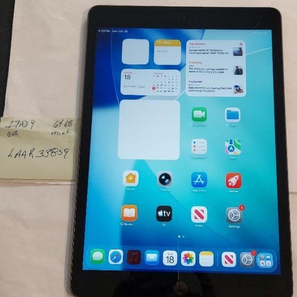 Apple iPad 9th Gen - Unlocked, 64 GB, Gray, A2603