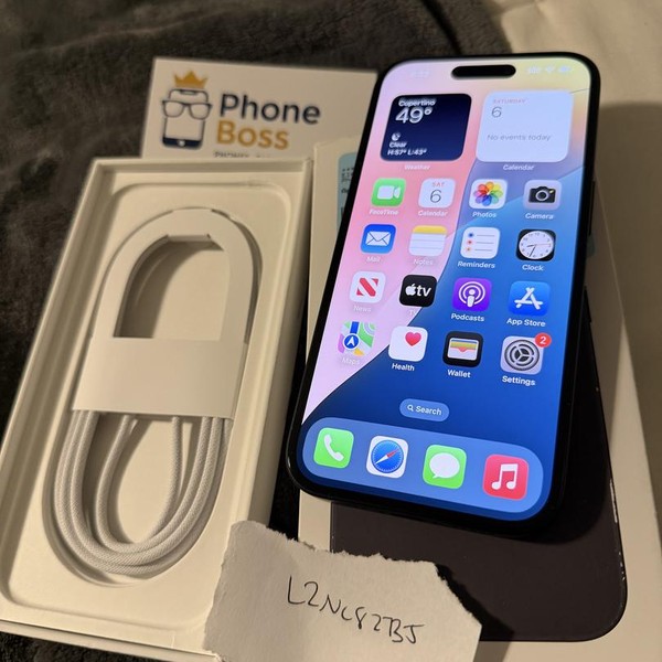 Apple iPhone 16 - AT&T, 128 GB, Black, A3081