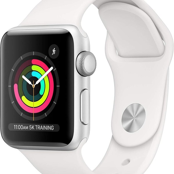 Apple Watch Series 3 38mm - Unlocked, Silver, A1860, Aluminum