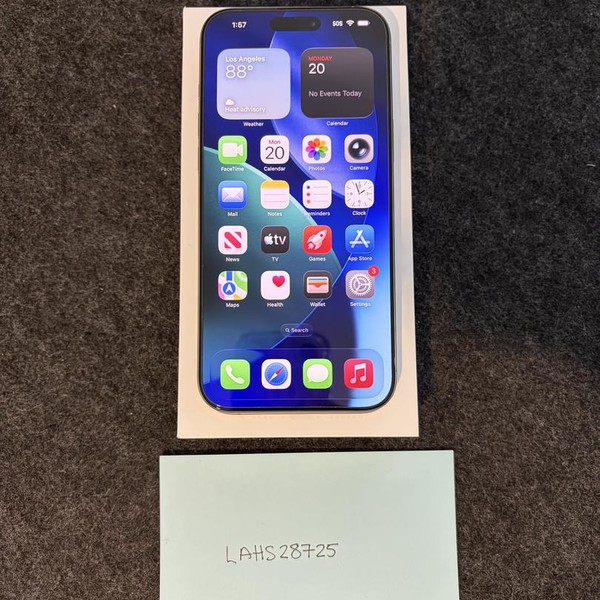 Apple iPhone 16 Pro Max - Unlocked, 256 GB, Natural, A3084