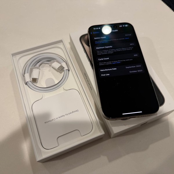 Apple iPhone 15 Pro - Unlocked, 256 GB, Natural, A2848