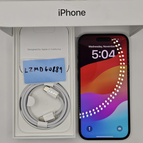 Apple iPhone 15 - Unlocked, 128 GB, Black, A2846