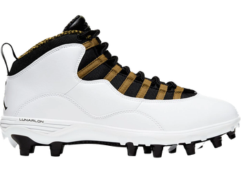 Jordan 10 TD Mid White Black Metallic Gold for sale