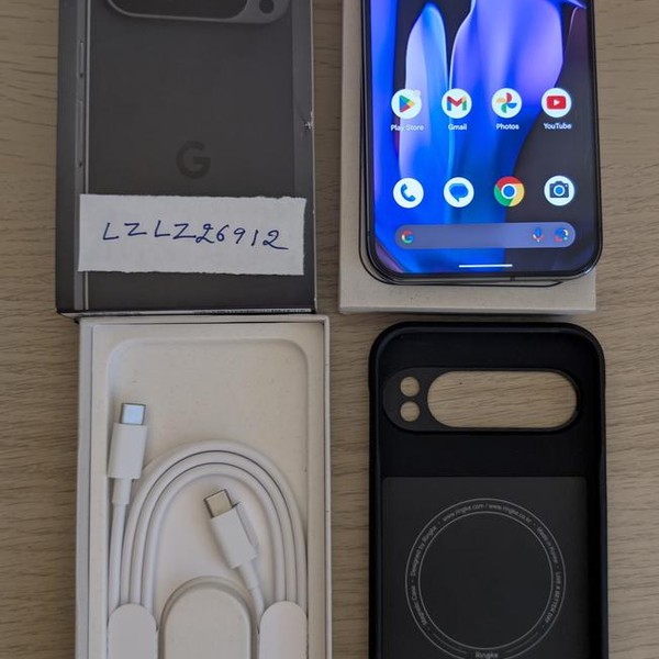 Google Pixel 9 Pro XL - Unlocked, 512 GB, Obsidian, 16 GB, GGX8B