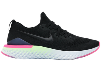 Nike Epic React Flyknit 2 Black Sapphire Hyper Pink (Women's) for sale