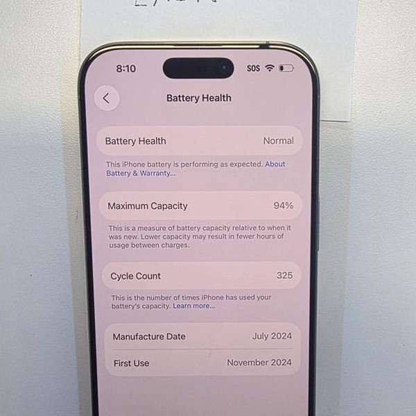 Apple iPhone 16 Pro - Unlocked, 128 GB, Natural, A3083