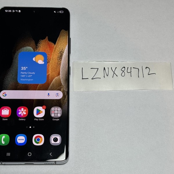 Samsung Galaxy S21 Ultra 5G - Verizon, 128 GB, Silver, 12 GB, SM-G998U