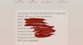 New
													Apple iPhone SE 3rd Gen 2022 - Unlocked, Midnight, 64 GB, A2595, photo 3 of 5