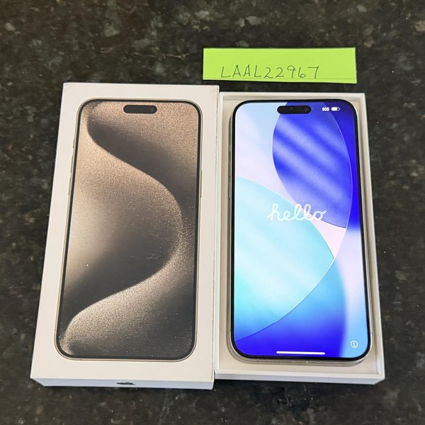 Apple iPhone 15 Pro Max - Unlocked, 256 GB, Natural, A2849