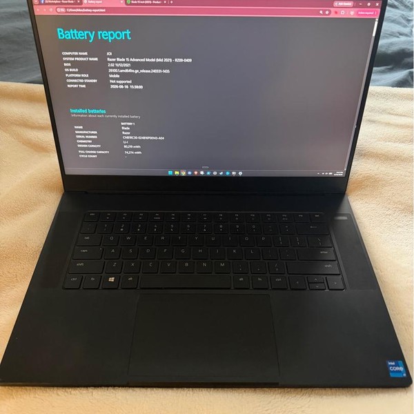 Razer Blade 15 inch (2021) - 1 TB, Black, 32 GB, Intel Core i7, QHD, Advanced