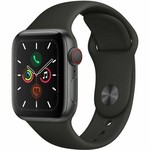 Good Apple Watch Series 5 44mm - Unlocked, Gray, A2095 Cellular, Aluminum