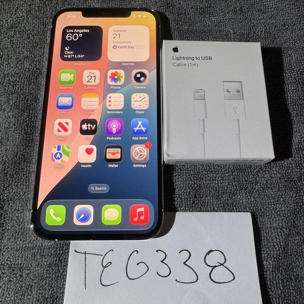 Apple iPhone 12 Pro Max - Unlocked, 128 GB, Silver, A2342