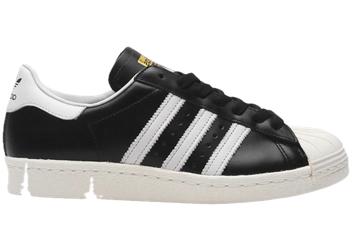 adidas Superstar 80s DLX Black Vintage White for sale