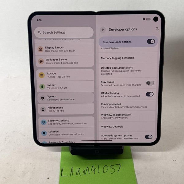 Google Pixel 10 Pro Fold - Unlocked, 256 GB, Moonstone, GU0NP
