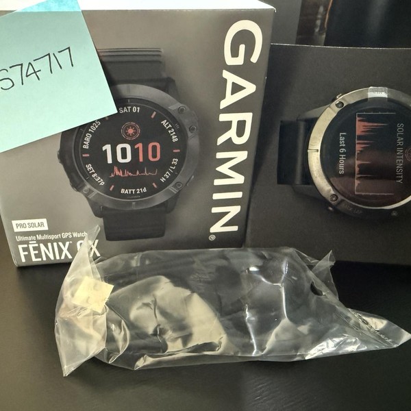 Garmin Fenix 6X - Black, Pro Solar