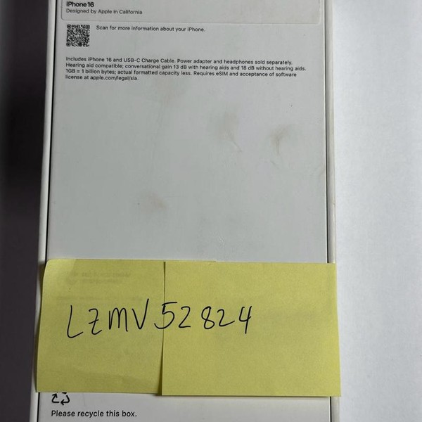 Apple iPhone 16 - T-Mobile, 128 GB, Pink, A3081