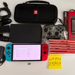 Mint Nintendo Switch - OLED - 64 GB, Red & Blue