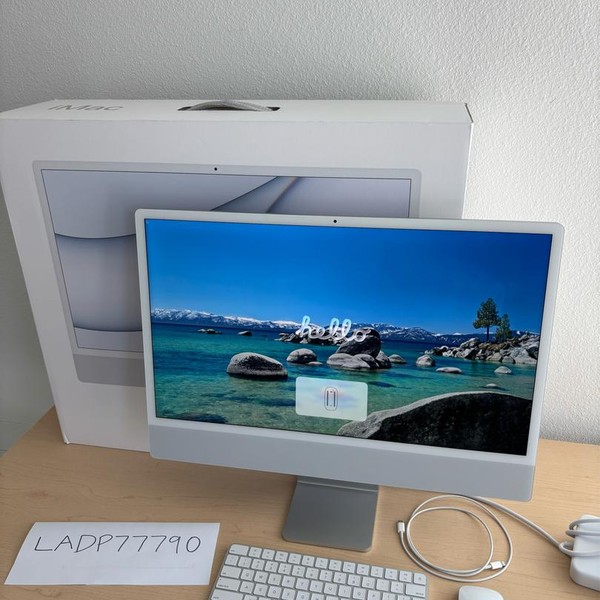 iMac 2021 24 inch - 256 GB, Silver, 8 GB, Apple M1