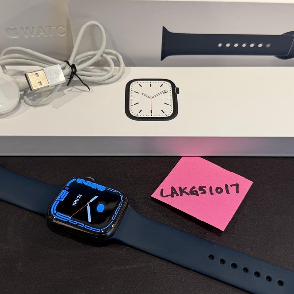 Apple Watch Series 7 45mm - Unlocked, Graphite, A2477 - Cellular, Stainless
