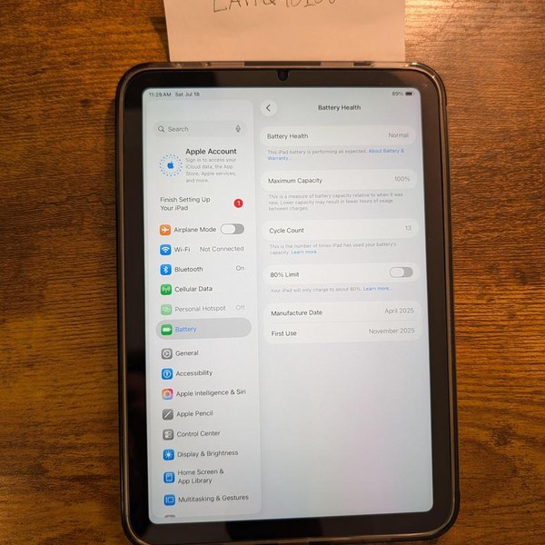Apple iPad Mini (7th Gen) - Unlocked, 512 GB, Starlight, A2995