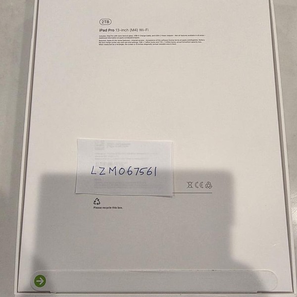 Apple iPad Pro 13 inch (M4) 2024 - Wi-Fi, 2 TB, Silver, 16 GB, A2925, Nano-texture Glass